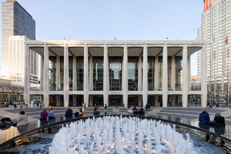 David Geffen Hall, home of the New York Philharmonic, at Lincoln Center in Manhattan